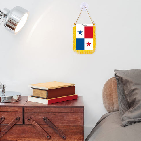 Panama Rearview Mirror Flag - CaribeHeart Panama