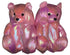 Pink Metallic Teddy Slippers - CaribeHeart Teddy