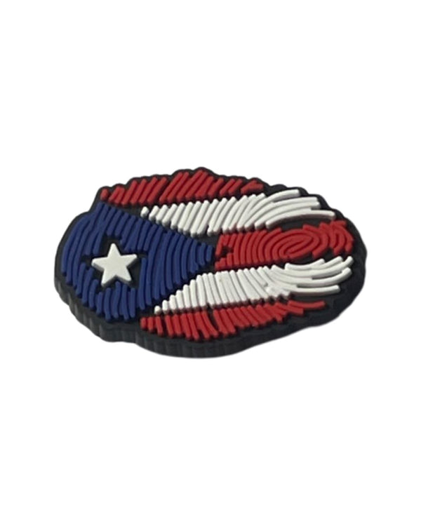 Puerto Rico Finger Print Shoe Charm - CaribeHeart Puerto Rico