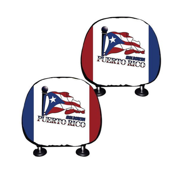 Puerto Rico Flag Headrest Cover Headrest Cover Puerto Rico