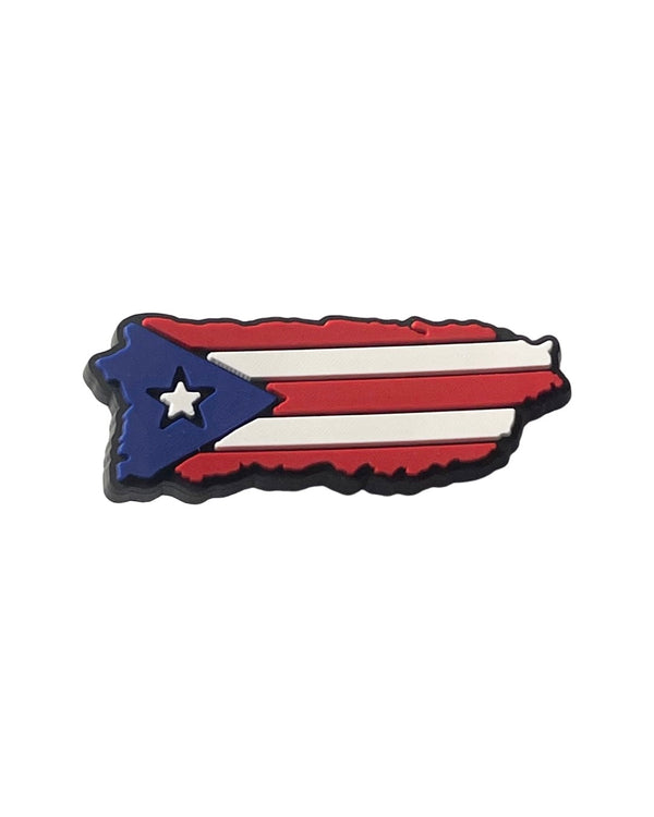 Puerto Rico Flag Map Shoe Charm - CaribeHeart Puerto Rico