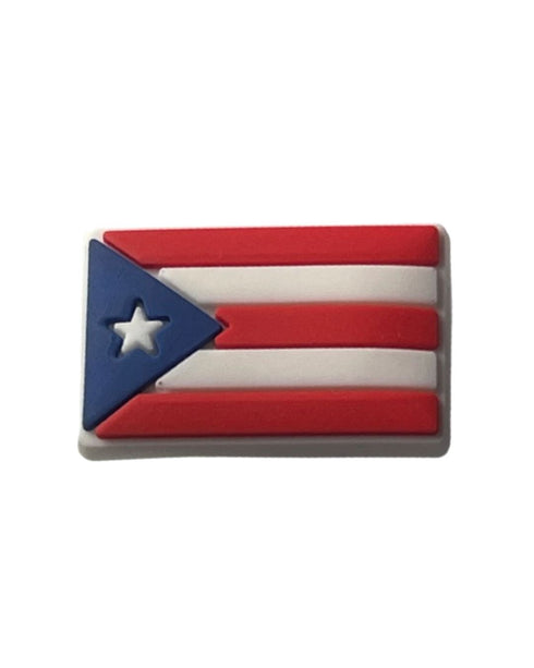 Puerto Rico Flag Shoe Charm - CaribeHeart Puerto Rico