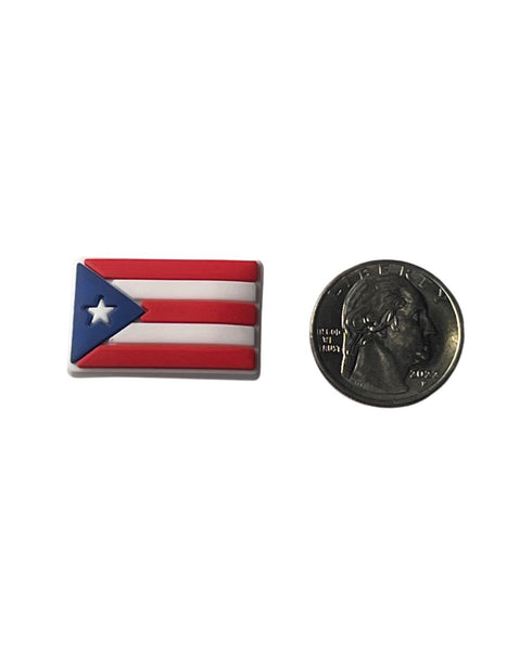 Puerto Rico Flag Shoe Charm - CaribeHeart Puerto Rico