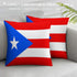 Puerto Rico Flag Throw Pillow - CaribeHeart Puerto Rico