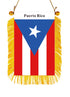 Puerto Rico Rearview Mirror Flag - CaribeHeart Puerto Rico