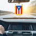 Puerto Rico Rearview Mirror Flag - CaribeHeart Puerto Rico