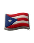 Puerto Rico Wavy Flag Shoe Charm - CaribeHeart Puerto Rico