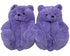 Purple Teddy Slippers - CaribeHeart Teddy