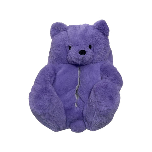 Purple Teddy Slippers - CaribeHeart Teddy