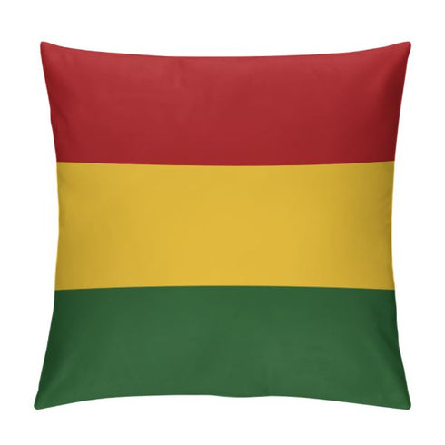 Rasta Flag Throw Pillow - CaribeHeart Rasta