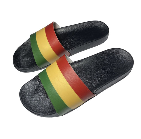 Rasta Slide Sandals - CaribeHeart Rasta