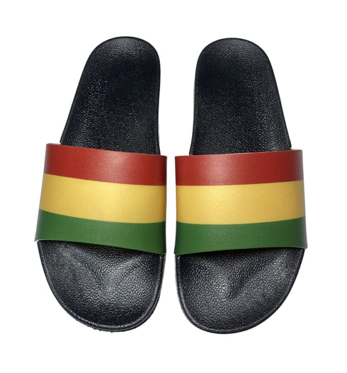 Rasta Slide Sandals - CaribeHeart Rasta