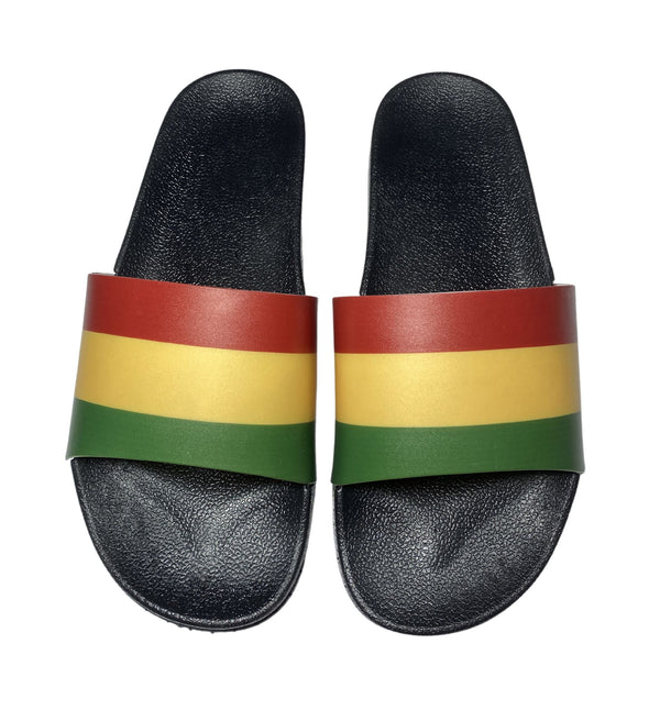 Rasta Slide Sandals - CaribeHeart Rasta
