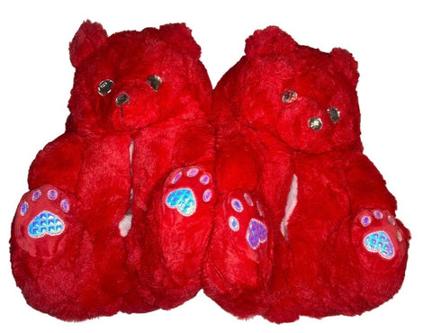 Red Bling - Limited Edition Teddy Slippers - CaribeHeart Teddy