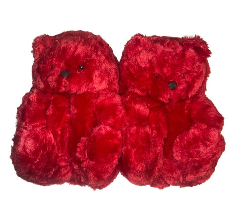 Red Teddy Slippers - CaribeHeart Teddy