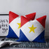 Saba Flag Throw Pillow Throw Pillows Saba