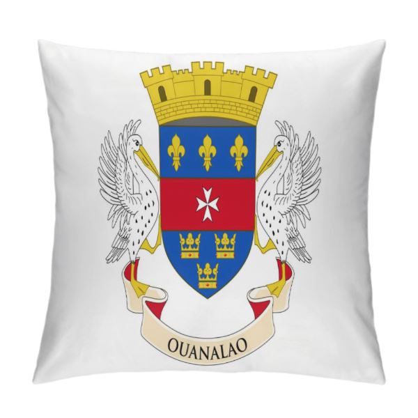 Saint Barthélemy Flag Throw Pillow - CaribeHeart Saint Barthelemy