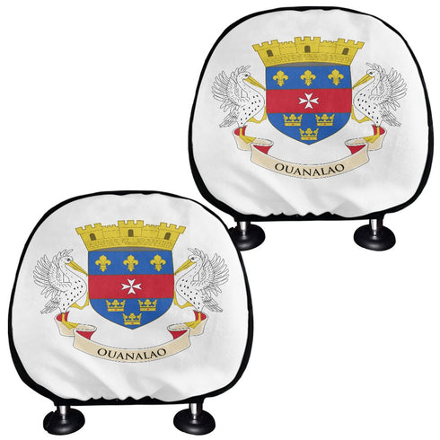 Saint Barthélemy Headrest Cover - CaribeHeart Saint Barthelemy