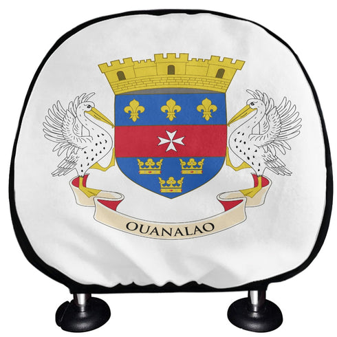 Saint Barthélemy Headrest Cover - CaribeHeart Saint Barthelemy