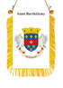 Saint Barthélemy Rearview Mirror Flag - CaribeHeart Saint Barthélemy