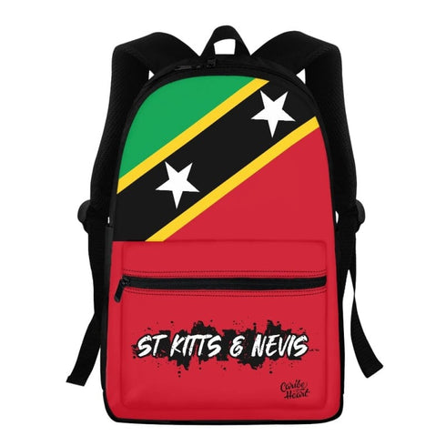 Saint Kitts Flag Backpack Saint Kitts