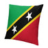 Saint Kitts Flag Throw Pillow - CaribeHeart Saint Kitts