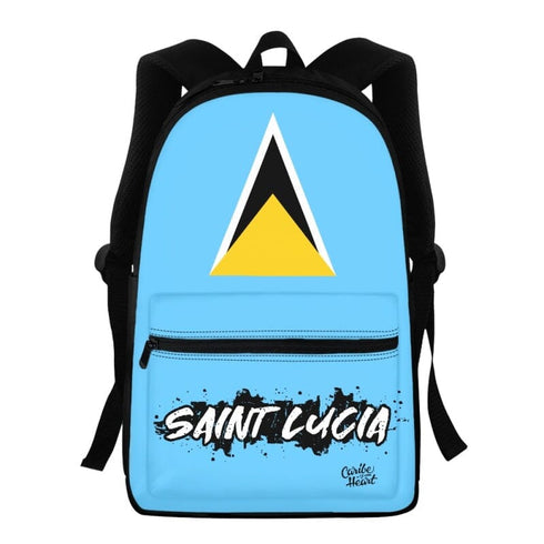Saint Lucia Flag Backpack Saint Lucia