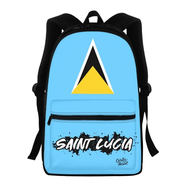 Saint Lucia Flag Backpack Saint Lucia