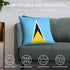 Saint Lucia Flag Throw Pillow - CaribeHeart Saint Lucia