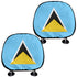 Saint Lucia Headrest Cover - CaribeHeart Saint Lucia