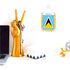 Saint Lucia Rearview Mirror Flag - CaribeHeart Saint Lucia