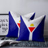 Saint Martin Flag Throw Pillow Throw Pillows Saint Martin