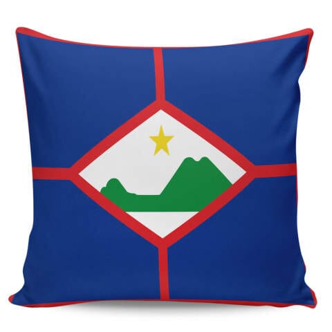Sint Eustatius Flag Throw Pillow Throw Pillows Sint Eustatius One Size