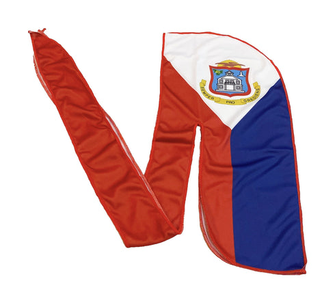 Sint Maarten Flag Durag - CaribeHeart Sint Maarten