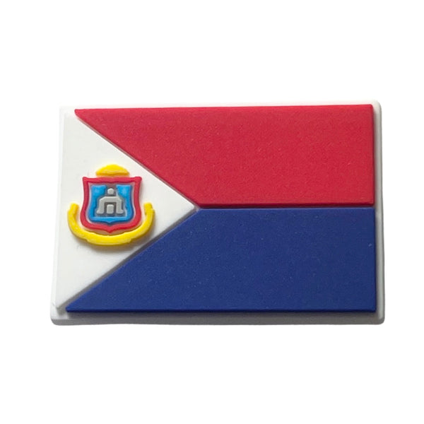 Sint Maarten Flag Shoe Charm - CaribeHeart Sint Maarten