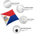 Sint Maarten Flag Throw Pillow - CaribeHeart Sint Maarten