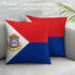 Sint Maarten Flag Throw Pillow - CaribeHeart Sint Maarten