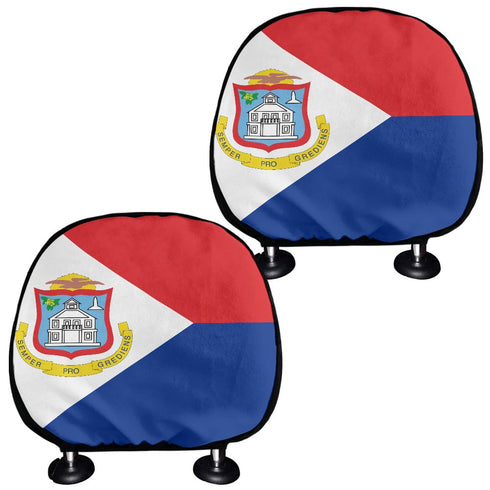 Sint Maarten Headrest Cover - CaribeHeart Sint Maarten