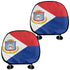 Sint Maarten Headrest Cover - CaribeHeart Sint Maarten