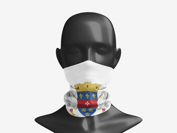 St. Barthelemy Neck Gaiter - CaribeHeart Saint Barthelemy