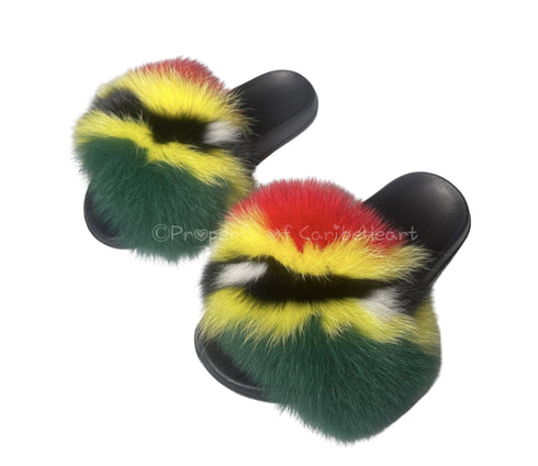 St. Kitts Fluffy Slipper - CaribeHeart Saint Kitts