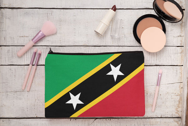 St. Kitts Make-Up Cosmetic Pouch - CaribeHeart Saint Kitts