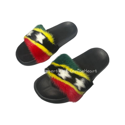 St. Kitts Mink Slipper - CaribeHeart Saint Kitts