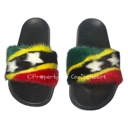 St. Kitts Mink Slipper - CaribeHeart Saint Kitts