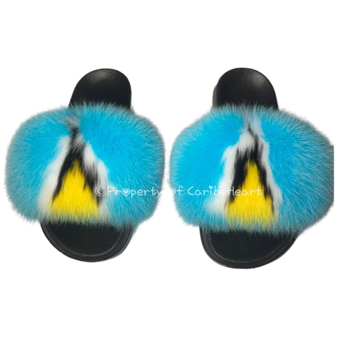 St. Lucia Fluffy Slipper - CaribeHeart Saint Lucia