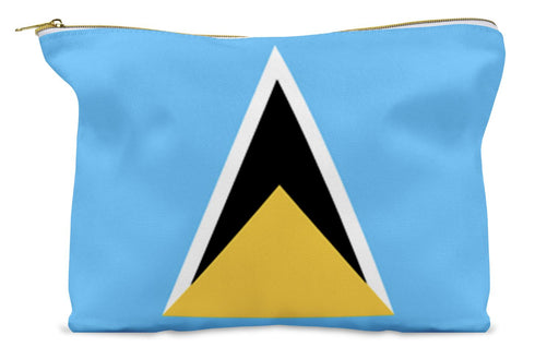 St. Lucia Make-Up Cosmetic Pouch - CaribeHeart Saint Lucia