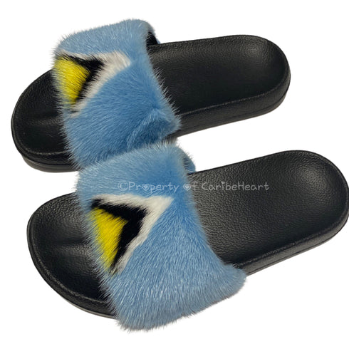 St. Lucia Mink Slipper - CaribeHeart Saint Lucia