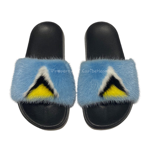St. Lucia Mink Slipper - CaribeHeart Saint Lucia