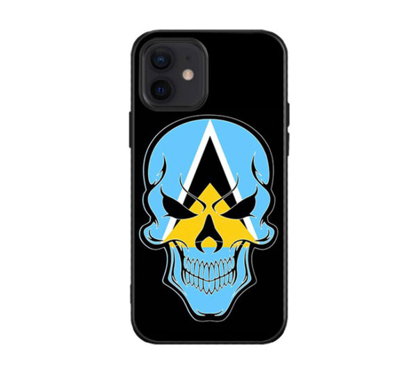 St. Lucia Skull Phone Case - CaribeHeart Saint Lucia