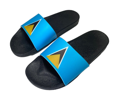 St. Lucia Slide Sandals - CaribeHeart Saint Lucia